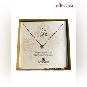 Dogeared Necklace in Rose with Pearl NWT